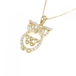 K18YG Cú Mèo Dây Chuyền Kim Cương 0.25CT - Hàng hiệu Chính hãng 858600