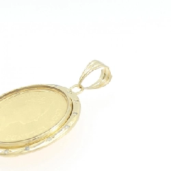 K18YG(khung) Dây chuyền đồng xu kim cương 0.08CT - Hàng hiệu Chính hãng 864309