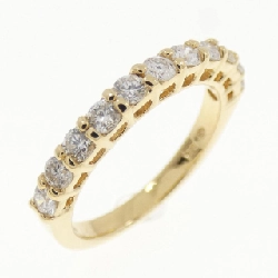 Nhẫn kim cương K18YG Half Eternity 0.43CT - Hàng hiệu Authentic