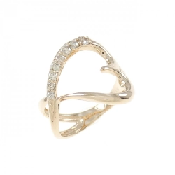 Nhẫn hồng ngọc hình trái tim K18PG 0.18CT