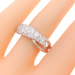 Nhẫn kim cương pavé K18WG 1.20CT 671243