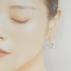 K18YG Bướm Bông Tai - Hàng hiệu Chính hãng 869508