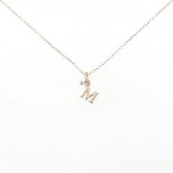 K14PG/K18PG Chữ cái M Dây chuyền Kim cương - Hàng hiệu Chính hãng