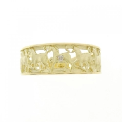 【Sản phẩm mới】Nhẫn kim cương K18YG hình ngựa 0.01CT 672699