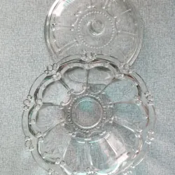 Thố mứt thủy tinh trang trí dạng tròn nhiều họa tiết 737194