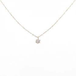 K10YG Solitaire Dây chuyền kim cương - Hàng hiệu Chính hãng