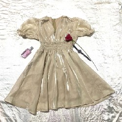Đầm lụa xoè tay bồng  49154