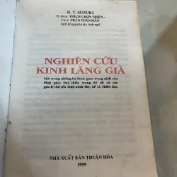 NGHIÊN CỨU KINH LĂNG GIÀ ( BÌA CỨNG ) - D. T. SUZUKI ( TRẦN TUẤN MẪN dịch ) 1042683