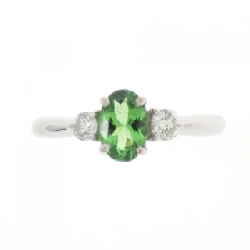 Nhẫn Garnet Xanh K18WG 0.451CT 673450