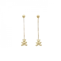 K18YG Bông tai Gấu - Hàng hiệu Chính hãng