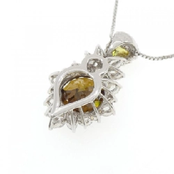 Dây chuyền Sphene PT900/K18YG/PT850 10.58CT - Hàng hiệu Chính hãng 857773