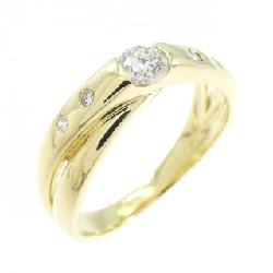 Nhẫn kim cương K18YG 0.22CT - Hàng hiệu Authentic