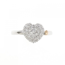 Nhẫn kim cương pavé hình trái tim K18WG/K18PG 0.50CT 669544