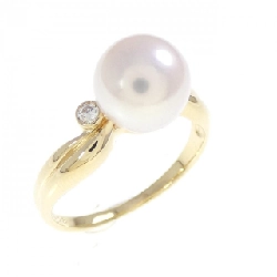 Nhẫn ngọc trai Akoya K18YG 7.9mm - Hàng hiệu Authentic