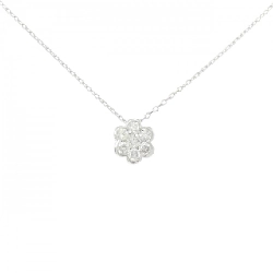 K18WG Hoa Kim Cương Dây Chuyền 0.30CT - Hàng hiệu Chính hãng