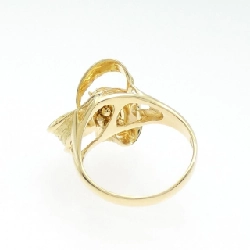 Nhẫn kim cương K18YG 0.12CT - Hàng hiệu Authentic 853315