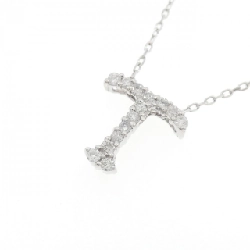 Dây chuyền kim cương chữ T K18WG 0.14CT - Hàng hiệu Chính hãng 861092