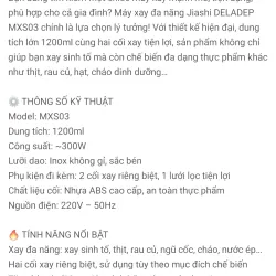 Máy xay sinh tố, thịt đa năng 3 in 1 1036821