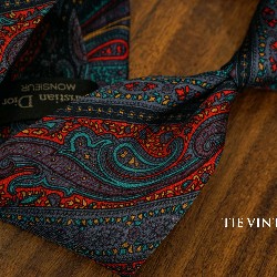 CÀ VẠT CHRISTIAN DIOR MONSIEUR / PAISLEY TIE  7541