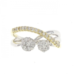 Nhẫn kim cương hoa K18WG/K18YG 0.40CT 671890