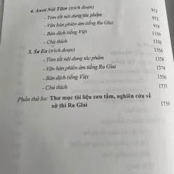 VĂN HỌC DÂN GIAN CÁC DÂN TỘC THIỂU SỐ VIỆT NAM TẬP 6 SỬ THI RA GLAI 750479