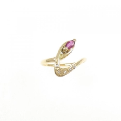 Nhẫn Ruby K18YG - Hàng hiệu Chính hãng 851853