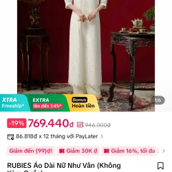 Áo dài nữ sz S ko kèm quần 