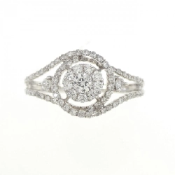 Nhẫn kim cương K18WG 0.40CT 670641