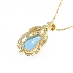 K18YG Blue Topaz Necklace - Hàng hiệu Authentic 860350