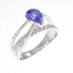 Nhẫn Tanzanite K18WG 0.75CT - Hàng hiệu Chính hãng