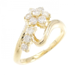 Nhẫn kim cương hoa K18YG 0.50CT - Hàng hiệu chính hãng