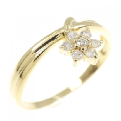 Nhẫn kim cương hoa K18YG 0.10CT - Hàng hiệu chính hãng