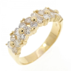 Nhẫn kim cương hoa K18YG 0.70CT - Hàng hiệu Chính hãng