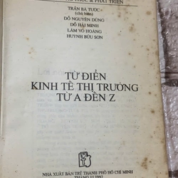 Từ điển Kinh tế thị trường từ A đến Z- nxb Trẻ 1992 539903