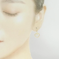 K18YG Bông tai hình trái tim - Hàng hiệu Chính hãng 871611