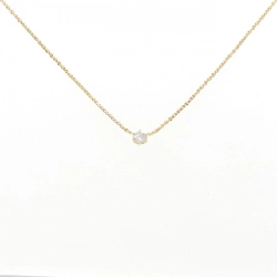 K18YG Solitaire Dây chuyền kim cương 0.15CT - Hàng hiệu Chính hãng