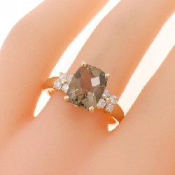 Nhẫn K18PG Đá Thạch Anh Khói 1.82CT - Hàng hiệu Chính hãng 852870