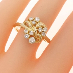 Nhẫn kim cương K18YG 0.41CT 671789