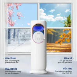 Quạt điều hòa thông minh All in One KSA368 làm mát, sưởi, tạo ẩm, diệt khuẩn 589208