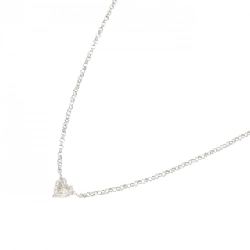 K18WG Dây chuyền kim cương hình trái tim 0.32CT - Hàng hiệu Chính hãng 862016