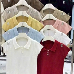 Áo Len nữ QC hàng new trơn cổ polo màu nâu đậm 40-63kg  546766