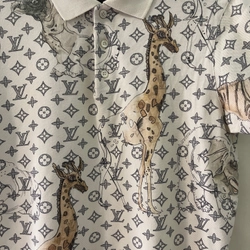 Áo Polo nam LV chapman size S used 497140