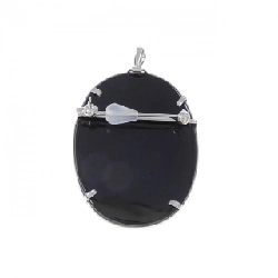 K18WG Mã não cameo Brooch - Hàng hiệu Authentic 871132