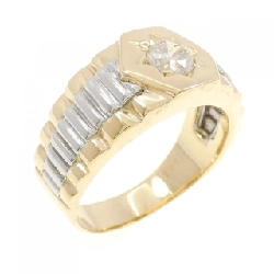 Nhẫn kim cương K18YG/PT900 0.60CT