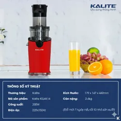 🥤 Máy ép chậm KALITE KSJ4414 – Ép đa dạng, giữ trọn dưỡng chất tự nhiên 782846