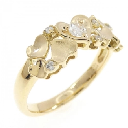 Nhẫn kim cương hình trái tim K18YG 0.10CT