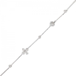 Bông tay kim cương hình hoa trái tim 750WG 0.20CT - Hàng hiệu Chính hãng 873682