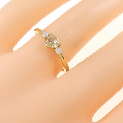 【Sản phẩm mới】Nhẫn kim cương K18YG 0.37CT 672522