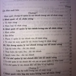 Quản lý tài chính, kế toán trong các tổ chức công 708781