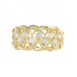 Nhẫn kim cương K18YG 0.32CT 668058